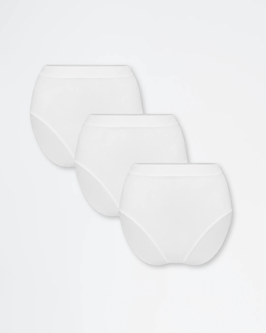 Pack de 3 bragas de cintura alta de bambú sin costuras