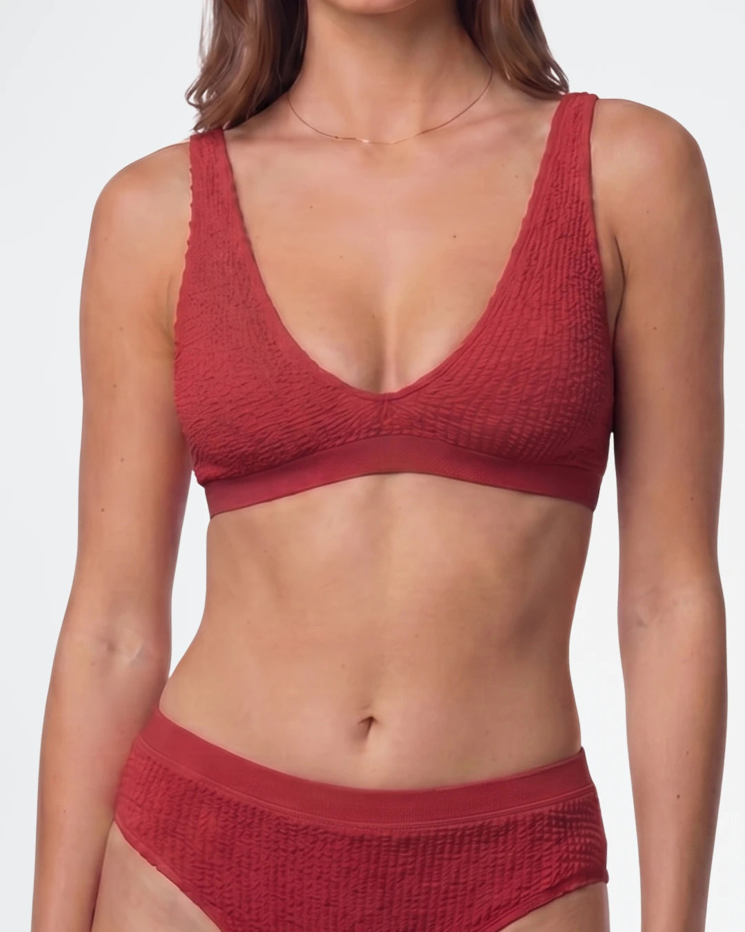 Top bikini triangular