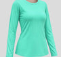 Vista 3d del pijama con top integrado camiseta canalé color turquesa